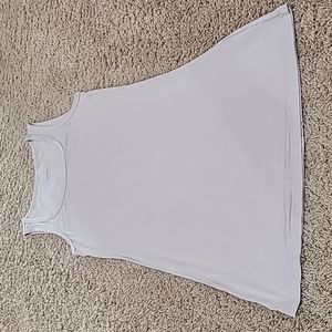 LOGO Layers Straight Hem Knit Tunic Tank, Parisian Grey, X-Small